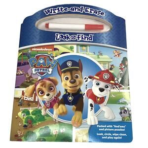 New Nickelodeon Paw Patrol - Write-And-Erase Look and Find [w/Marker] Board Book